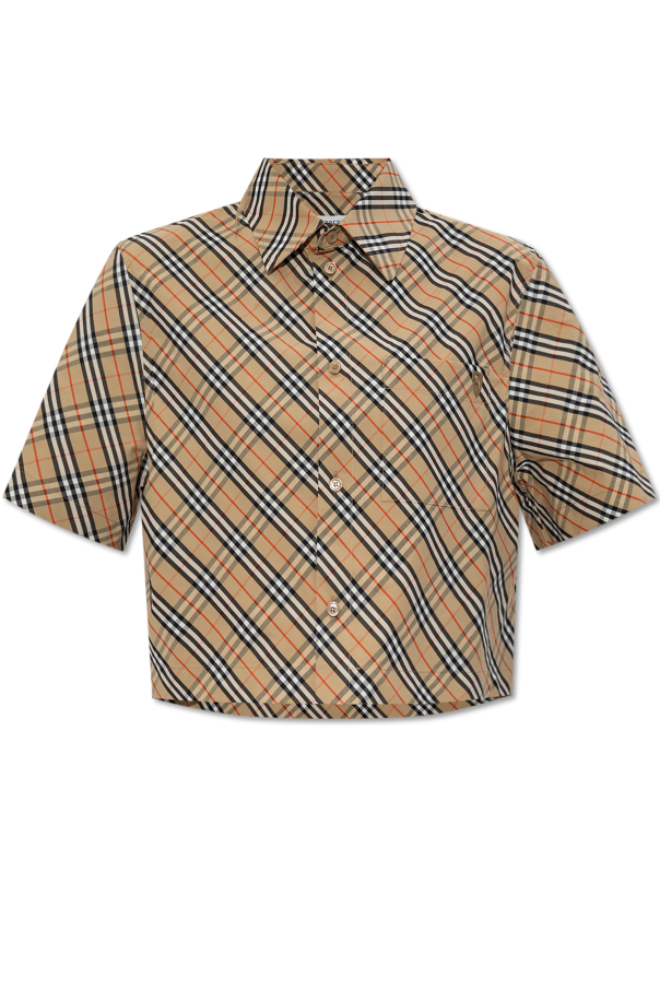 Tシャツ・カットソー Burberry SS25 Burberry Check Shirt (8106165 B9368) Tシャツ・カットソー Burberry SS25 Burberry Check Shirt